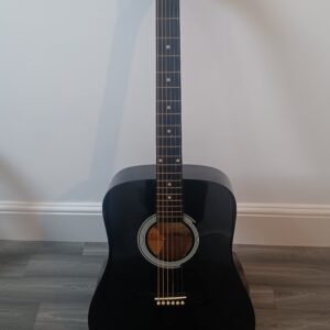 fender SA 105 acoustic guitar in black