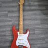 B) fender stratocaster - mexican - fiesta red