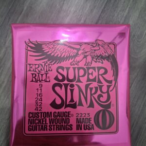 ernie balls for electric guitar -  super slinky 9-42