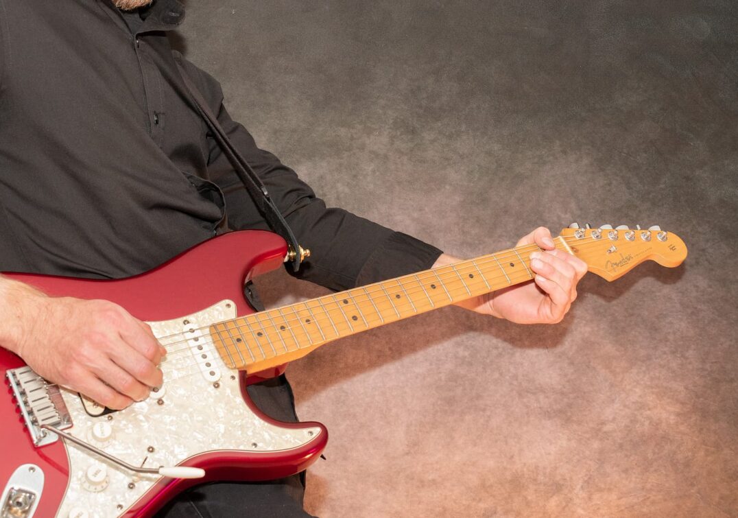 Fender Stratocaster USA electric guitar in the color red