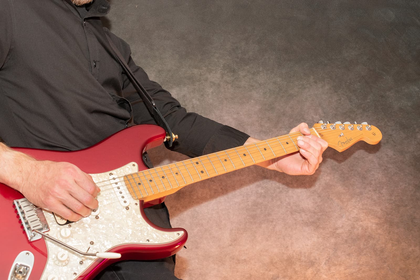 Fender Stratocaster USA electric guitar in the color red